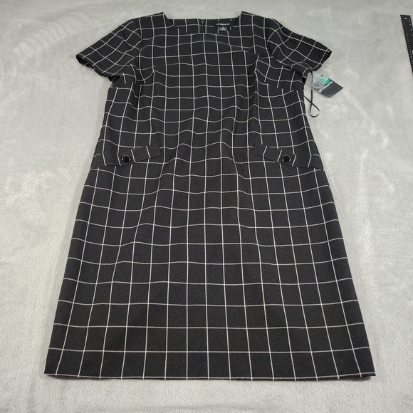 Liz Claiborne Dresses & Skirts - Liz Claiborne Dress Ladies 14 Black/White Check Sheath Dinner Work Church Party